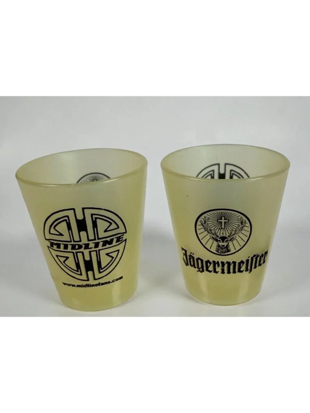 Jagermeister Shot Glass Set Midline Idaho Indie Hard Rock Band Promo Plastic